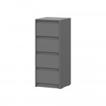 Комод Айден КМ06-400, Серый графит