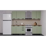 ГК Аленушка 2м Лаванда Фисташка/Фисташка,скоба черный,сонома