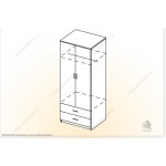 Шкаф с ящиками Лозанна ШЯ