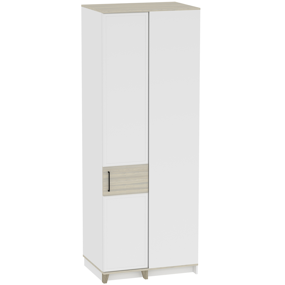 Шкаф угловой Аурелио 56, Блэквуд Сатиновый, Белый