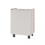 Шкаф под мойку без столешницы Берген Лайт 6м1 0,6м, Дуб смоки, Кашемир