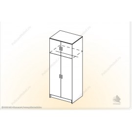 Шкаф двухстворчатый