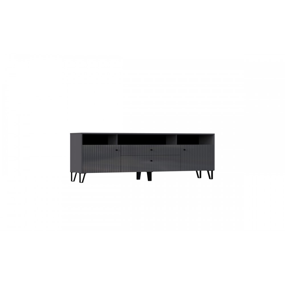 Тумба ТВ Оливия, Графит, Графит глянец