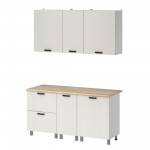 МК Аленушка 1,6м в.4 Лотос Молочный,скоба антрацит,сонома