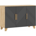 Комод Ирис (1200), Браш Вайт, Дуб Крафт