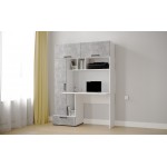 Компьютерный стол Квартет-11, Белый, ателье светлое