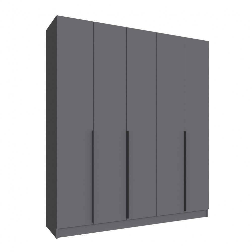 Шкаф Мадрид (2,0) с 3 ящ. внутри без зеркала графит серый