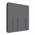 Шкаф Мадрид (2,0) с 3 ящ. внутри без зеркала графит серый