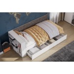 Кровать с ортопедическим основанием Нега 140х200, Атлантида