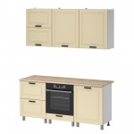 МК Аленушка 1,8м Астра Крем,скоба черный,сонома