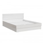 Кровать Челси 1,4м, Белый глянец холодный, Белый