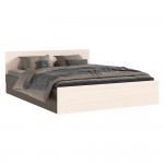 Кровать Бася 1,6м, Дуб беленый, Венге