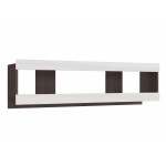 Полка Нэнси New, Белый глянец холодный, Венге