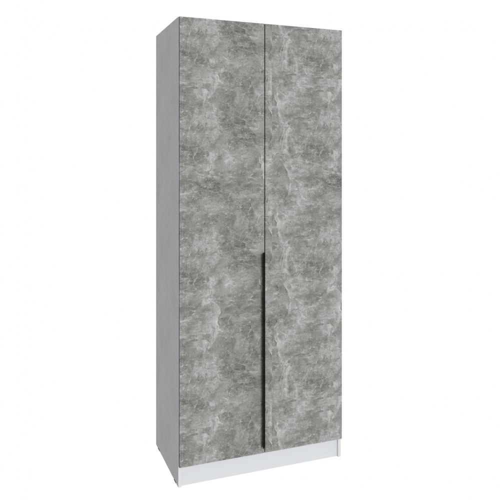 Шкаф Мадрид (0,9) без зеркала белый/ателье светлое