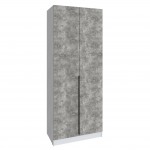 Шкаф Мадрид (0,9) без зеркала белый/ателье светлое