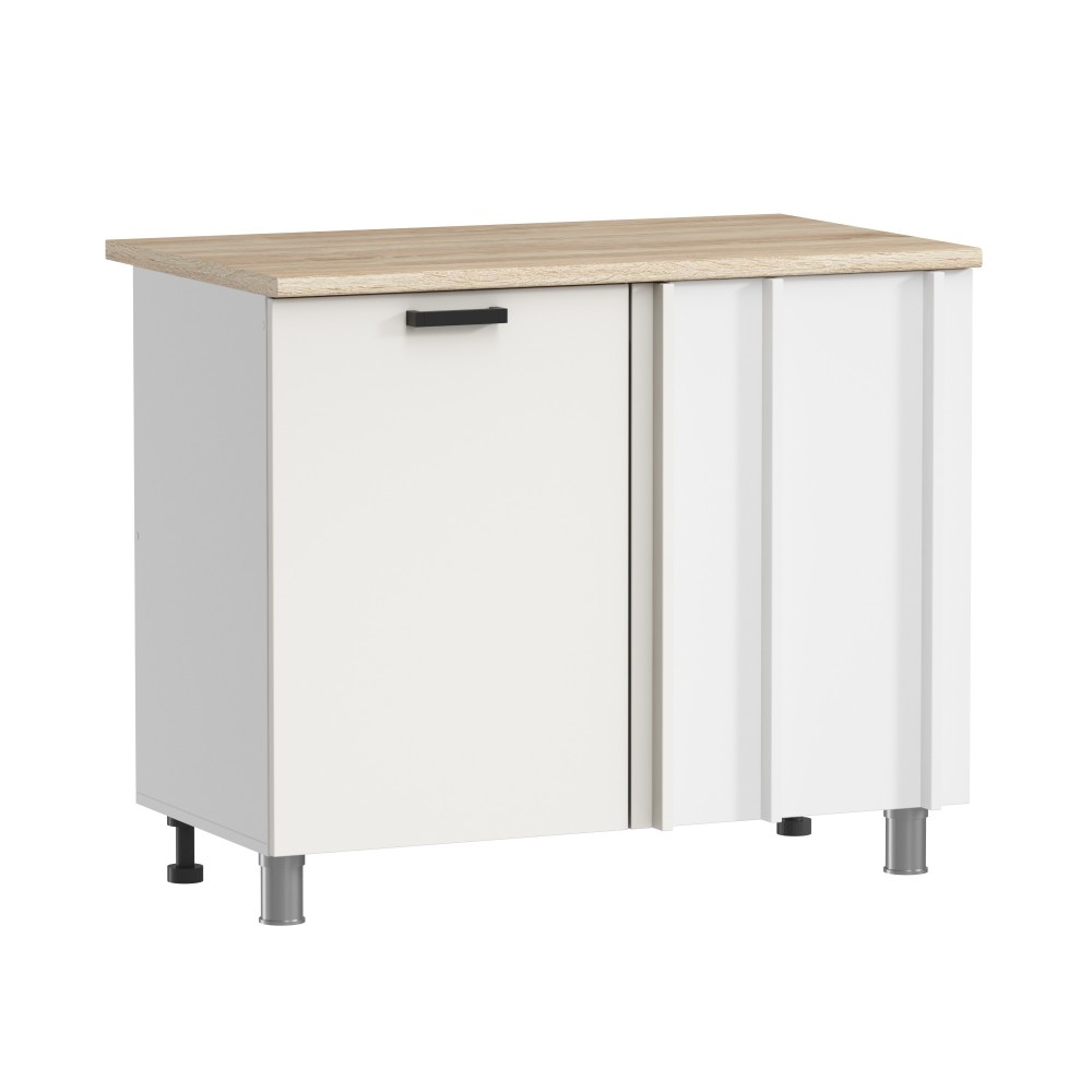 МК Аленушка НПУ 1000 Лаванда Молочный, скоба черный (со столешницей)