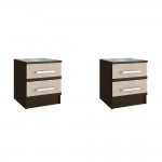 Тумба прикроватная Сакура (2 шт.), Дуб беленый, Венге