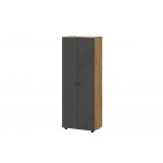 Шкаф двухстворчатый Байкал, Дуб Золотой, Графит