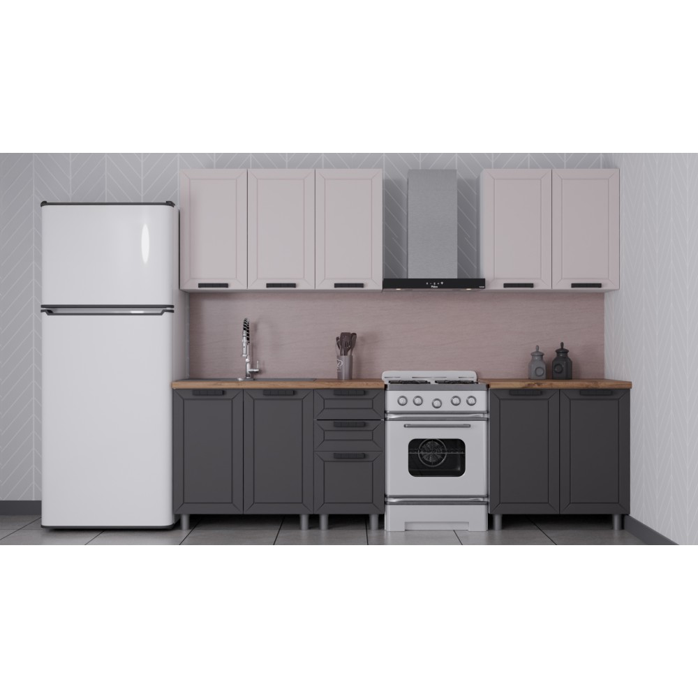 ГК Аленушка 2 м Лилия Кашемир/Сталь,скоба черный,сонома