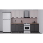 ГК Аленушка 2 м Лилия Кашемир/Сталь,скоба черный,сонома