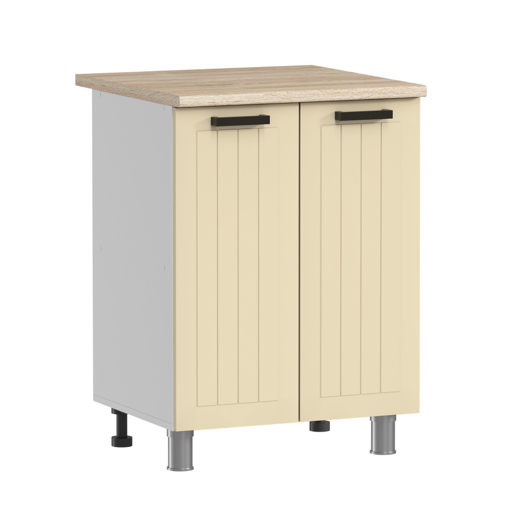 МК Аленушка Н 600 Орхидея Крем, скоба антрацит (без столешницы)