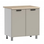 МК Аленушка Н 800 Магнолия Керамика,скоба черный (без столешницы)