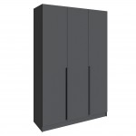 Шкаф Мадрид (1,5) без зеркала графит серый