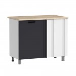 МК Аленушка НПУ 1000 Магнолия Сталь,скоба черный (со столешницей)