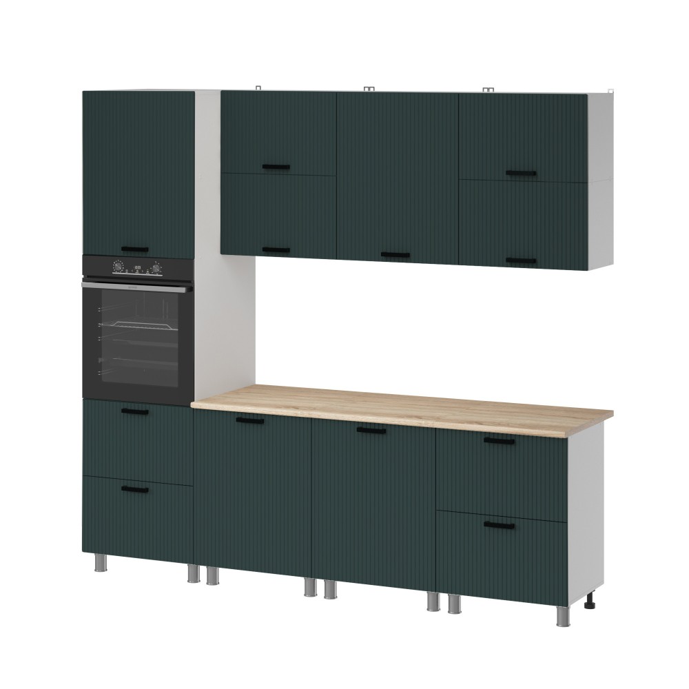 МК Аленушка 2,4м Лотос Изумруд,скоба антрацит,сонома