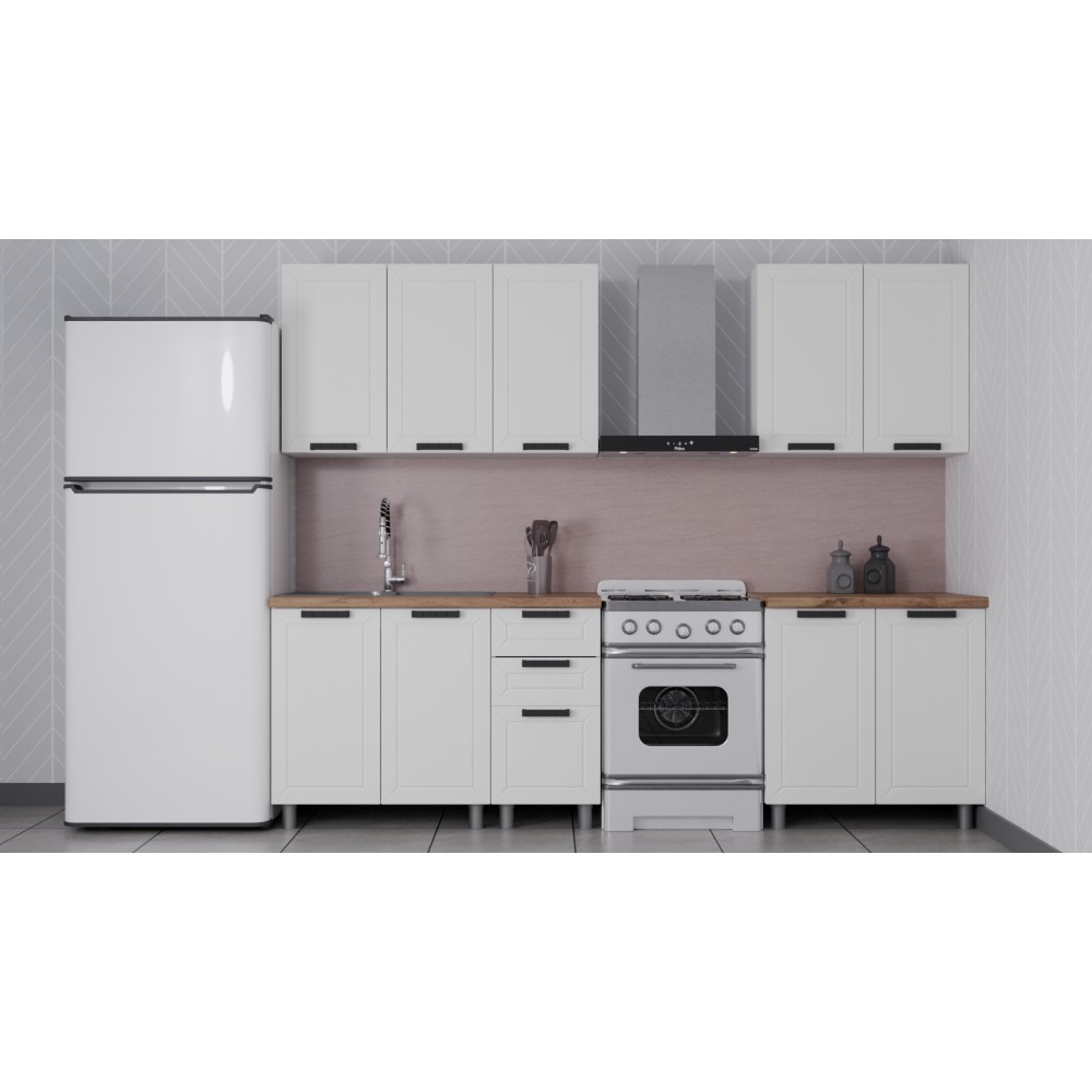 ГК Аленушка 2 м Лилия Молочный/Молочный,скоба черный,сонома