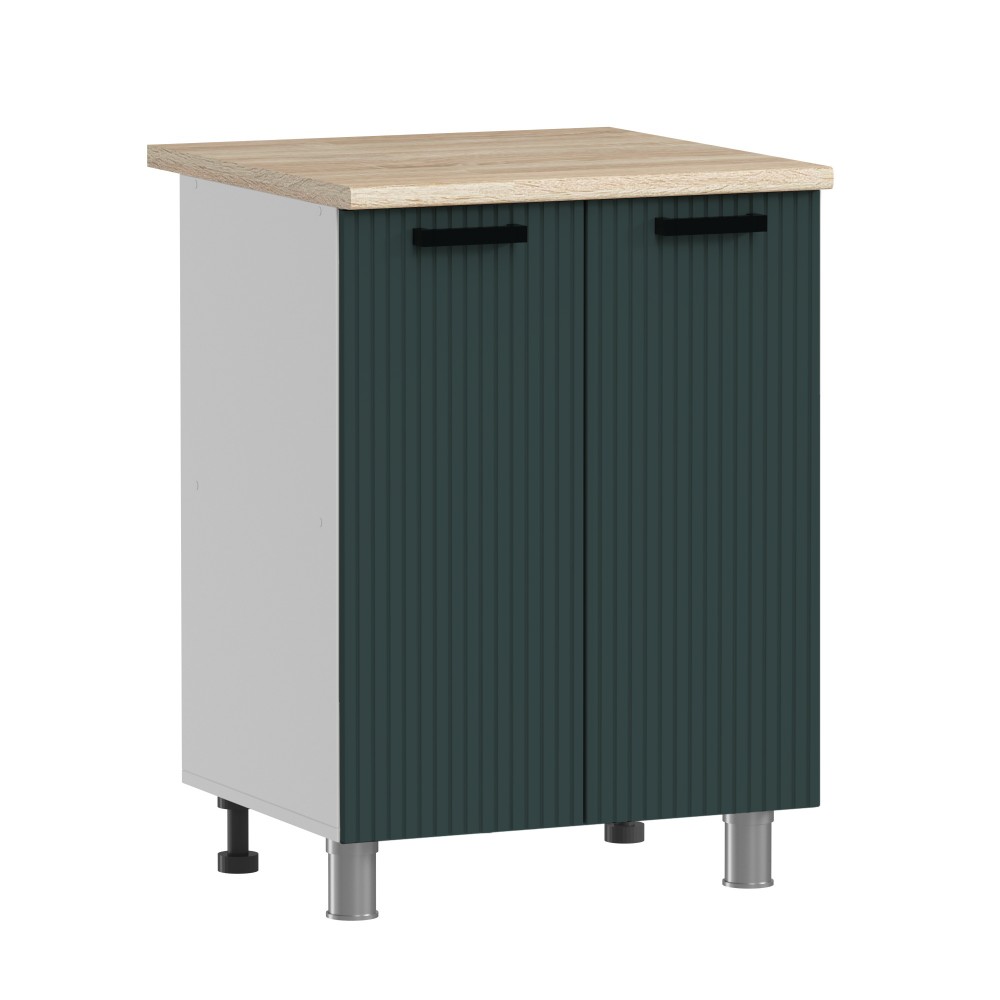 МК Аленушка Н 600 Лотос Изумруд,скоба антрацит (со столешницей)