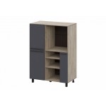 КГ Этна Пенал 10Ш1 Дуб Эндгрейн;Софт графит