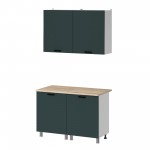 МК Аленушка 1,2м Лаванда Изумруд,скоба черный,сонома