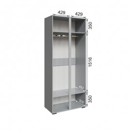 Шкаф Альта 0,95 с зеркалом