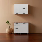 МК Аленушка 1м с 3 ящ. Магнолия Молочный,скоба черный,сонома