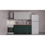 ГК Аленушка 1,6м Лаванда Керамика/Изумруд,черный (без столешницы)