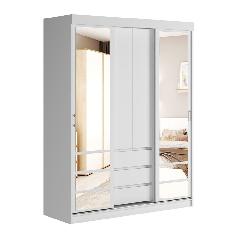 Шкаф-купе Мадера, Белый