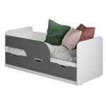Кровать детская Стандарт КР-22 NEW, Белый, Серый