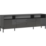 Тумба ТВ Оливия (металл), Графит, Графит глянец