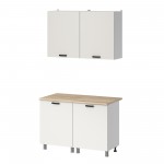 МК Аленушка 1,2м Лаванда Молочный,скоба черный,сонома