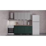 Аленушка Кухня Магнолия 1.6 Керамика/Изумруд