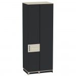 Шкаф угловой Аурелио 56, Антрацит, Блеквуд Сатиновый