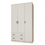 Шкаф комбинированный без зеркала Лагуна, Дуб крафт серый, Кашемир