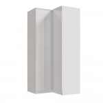 Шкаф угловой прямой Челси, Белый глянец холодный, Белый