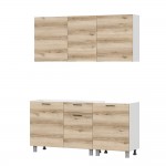 Готовая кухня Лаванда (без столешницы), Дуб Делано