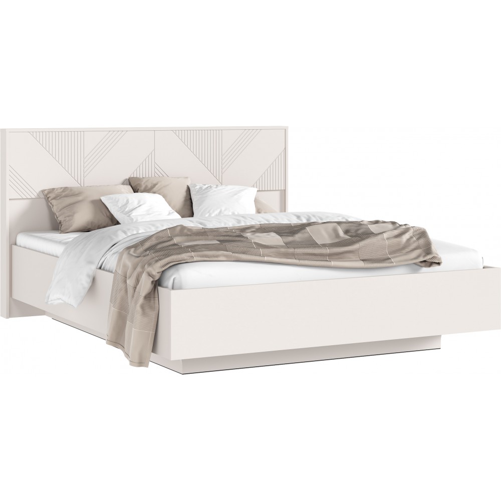 Кровать Ирис с ортопедическим основанием (металл) 1,6м, Кашемир