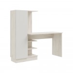 Компьютерный стол Юниор-4, Шарли Белый, Дуб Крафт Белый