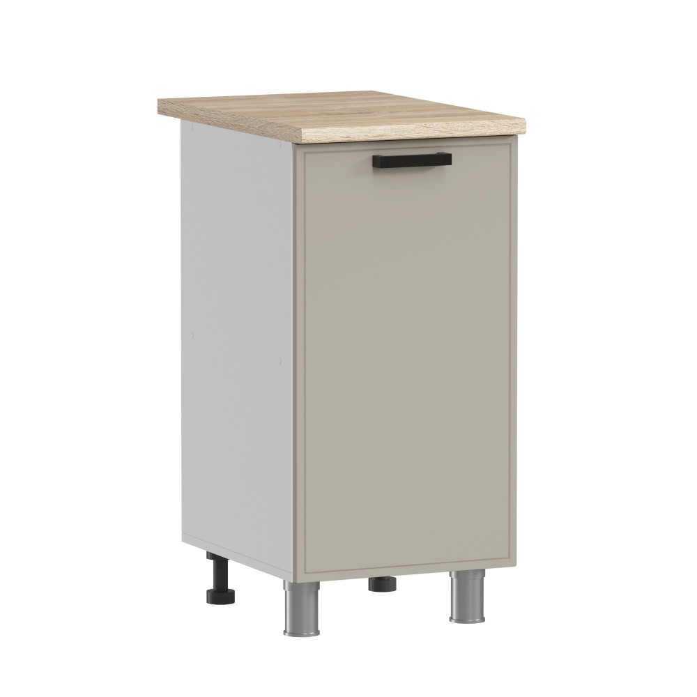 МК Аленушка Н 400 Магнолия Керамика,скоба черный (без столешницы)