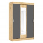 Шкаф Бася, Дуб Крафт, Графит