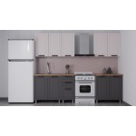 Аленушка Кухня Лилия 2.0 Кашемир/Сталь